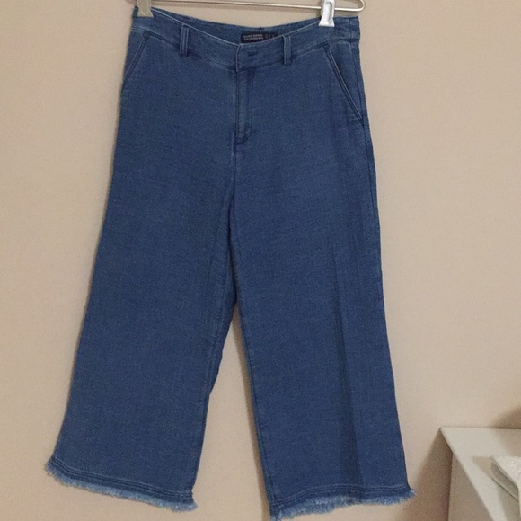 Zara Denim Culotte pants - Picture 1 of 8